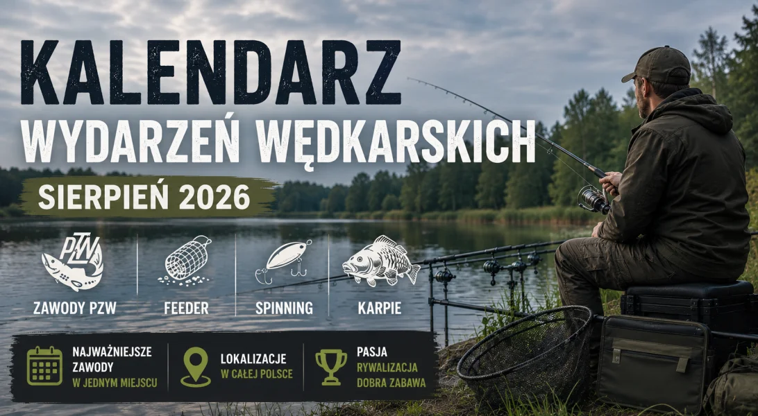 Kalendarz wydarzeń wędkarskich sierpień 2026 – zawody PZW, feeder, spinning i karpie - Aktualności wędkarskie