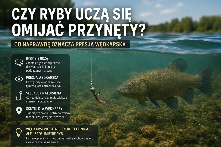 Czy ryby uczą się omijać przynęty? Co naprawdę oznacza presja wędkarska